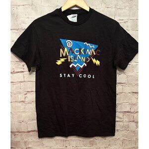 Vintage Mackinac Island Souvenir Tee T Shirt ADULT MEDIUM New Retro 80s